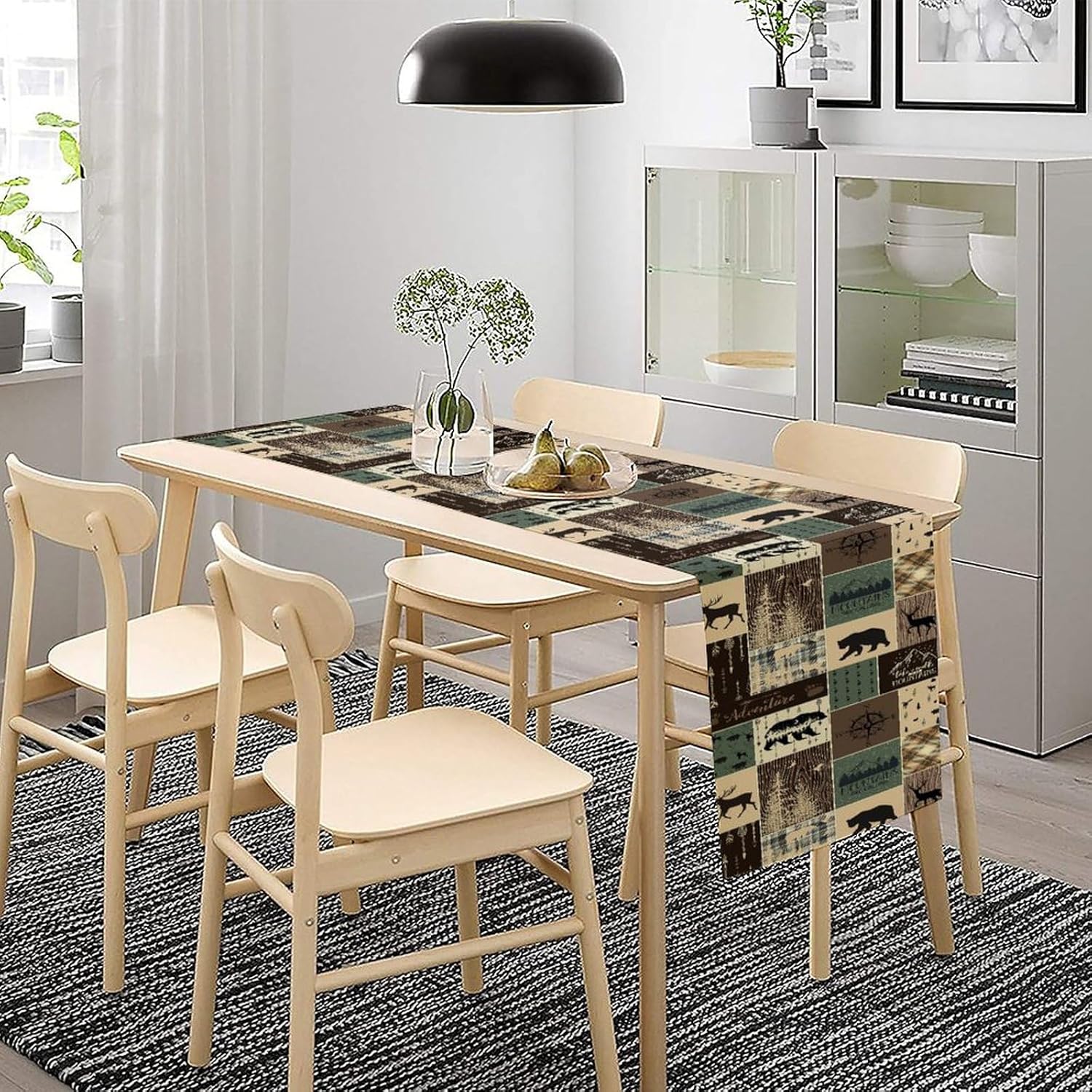 Hunting Outdoor Day - Chemin de table rustique style ferme